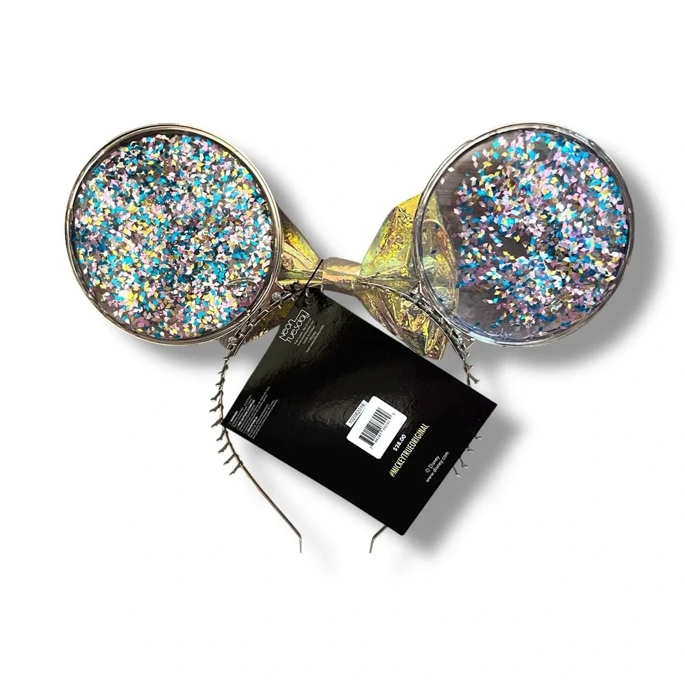 NWT Disney Minnie Mouse The‎ True Original Exhibition Ears With Glitter